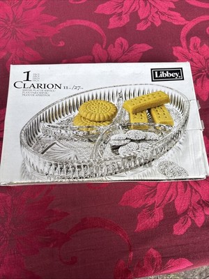 Clarion 11  Relish Dish By Libbey With Original Box