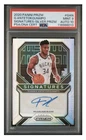 giannis antetokounmpo 2020 Silver Prizm Auto Psa 9 Auto 10
