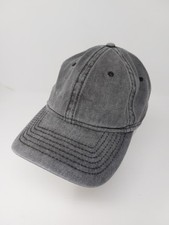 Faded Gray Strap Back Dad Hat Adjustable Cap