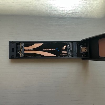 Sabrent 500GB Rocket Nvme PCIe 4.0 M.2 2280 Internal SSD with Sabrent Enclosure