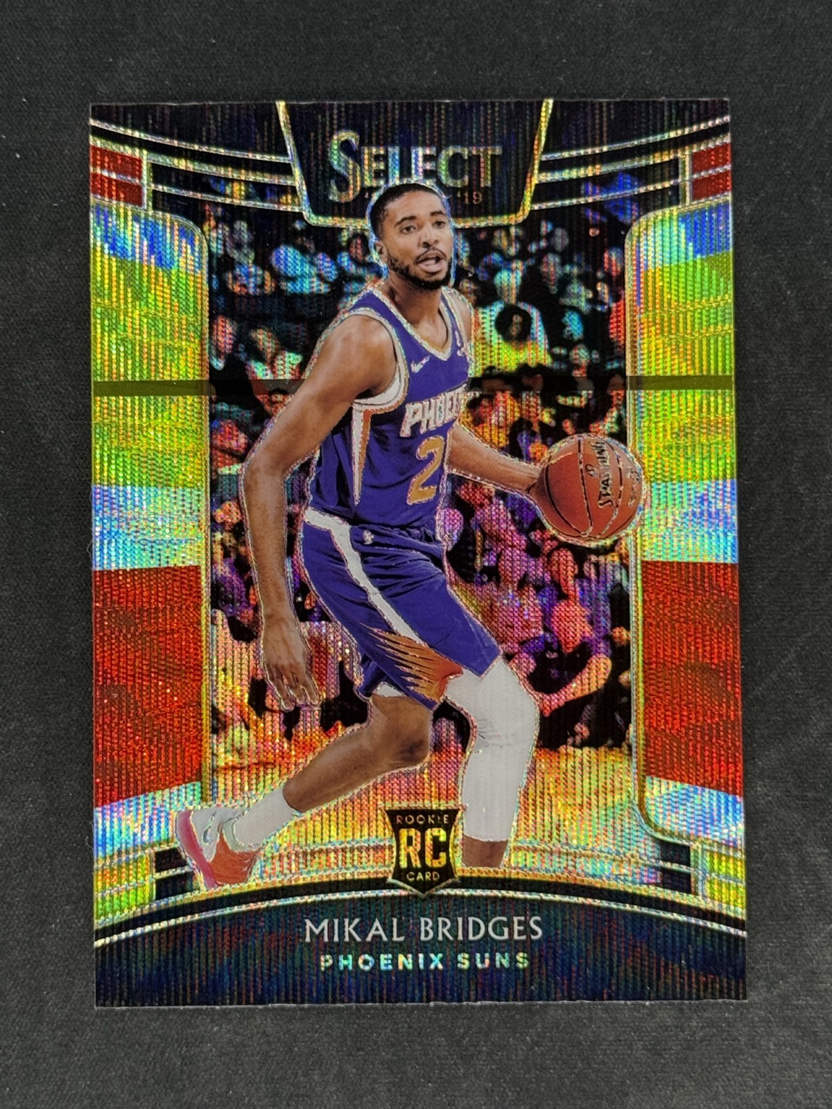 2018-19 Panini Select - Concourse Mikal Bridges #95 Tri-Color Prizm (RC)