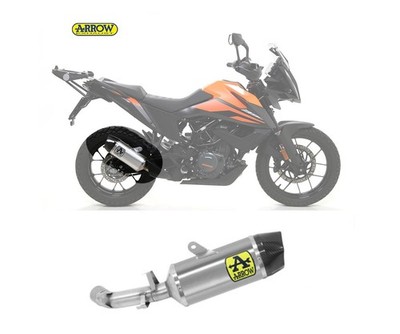 Auspuff Schalldampfer Arrow Indy Race Aluminium Ktm 390 Adventure 2020 > 2024