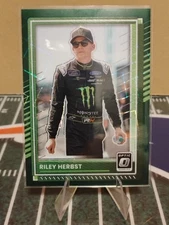2025 Panini Donruss Racing Nascar Riley Herbst 52/99 Optic Green Velocity Prizm
