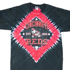 VINTAGE MLB CINCINNATI REDS TIE DYE TEE SHIRT 2005 XL MADE IN USA