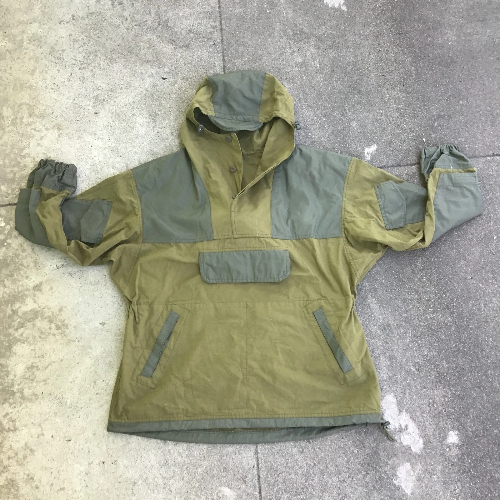 Gorka Style Green Jacket Windbreaker Men 2XL Hooded Pockets Tactical Military image 15