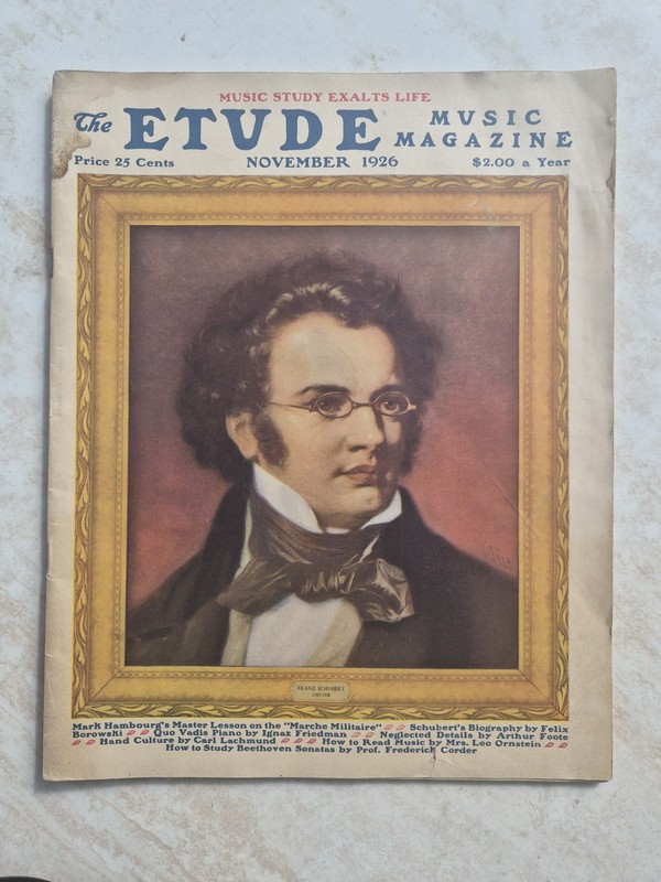 The Etude Music Magazine Nov 1926 Illustrated English Music Piano Beethoven