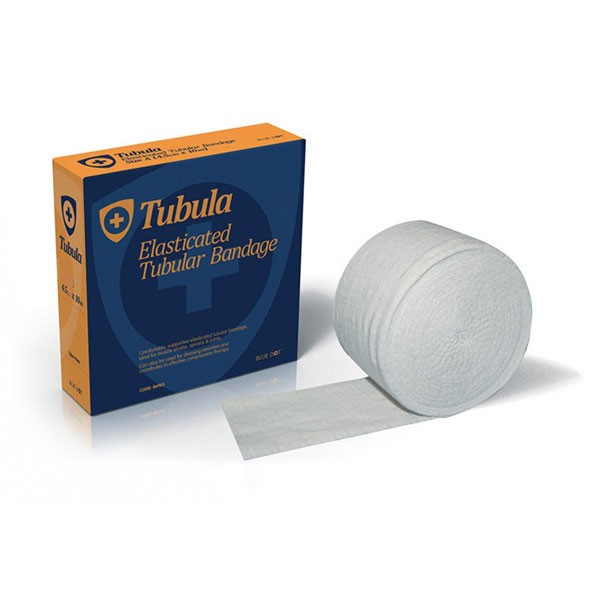 Blue Dot Tubular Bandage Size E 10M White Size 10M