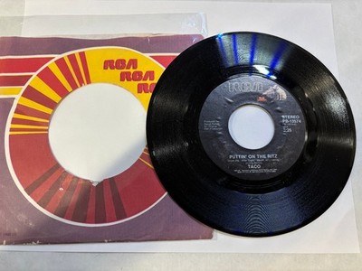 Taco   Puttin' On The Ritz 7'' Single Record 1982 RCA Pop Synth-Pop 45 RPM