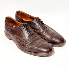 Allen Edmonds 4709 Neumok 2.0 Wingtip Oxford Brown Leather Shoes Men's 11.5D US