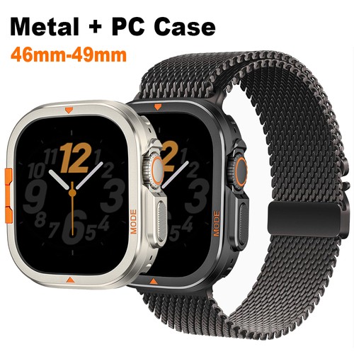 For Apple Watch Ultra 49mm 11/10 46mm Protector Case Aluminum Cover Bumper Frame - 第 1/12 張圖片