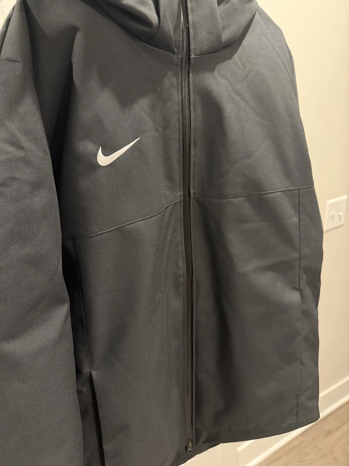 Nike 550 Down Parka Size L Dark Gray Puffer Winter Jacket - product detail image 6