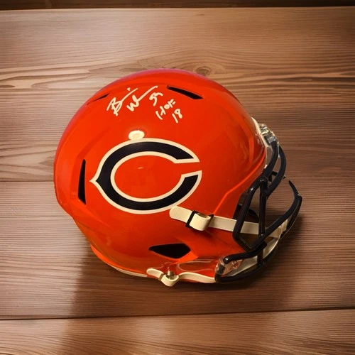 Brian Urlacher Chicago Bears HOF Signed Full Size Replica Helmet Beckett COA