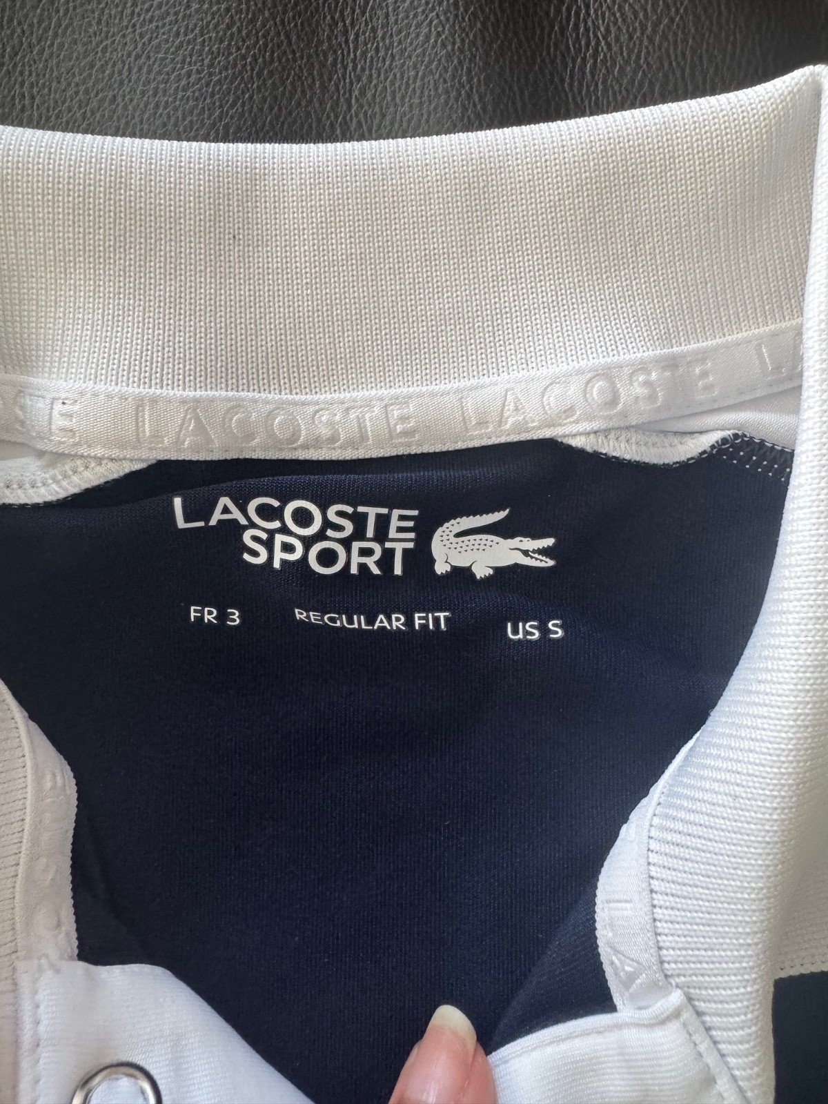 NWT 2025 Lacoste Miami Open Tennis Polo Men's Small Color Blue w/White Trim thumbnail 5