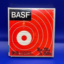 Three 3 BASF DP26 Double Play 2400 ft 7" reel tapes.
