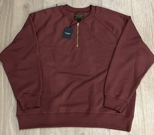 Filson Quarter-Zip Terry Sweatshirt | 2XL | Wine | Made in USA | 20299484 | NWT