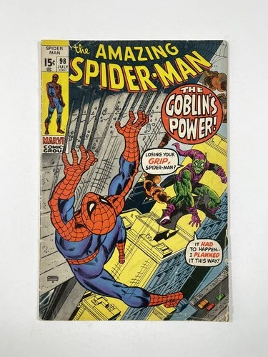 Amazing Spider-Man #98 4.0 VG Green Goblin Romita Kane Marvel Comics (1971) 🔑