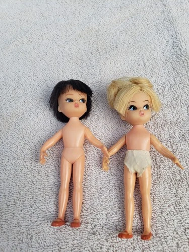 2 Vintage Hasbro Dolly Darlings Sweetheart & Casual TLC Project Dolls