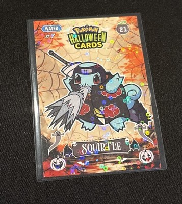 Rare Full Art Halloween Naruto Squirtle Collectoons Low Pop Holo Card   