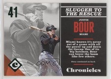 2017 Panini Chronicles Green 156/199 Justin Bour #35 4y7