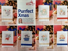 Cute Cat Cards Present Stocking Baubles Christmas Cross Stitch Chart
