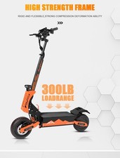 5600W dual motor offr oad electric scooter 46 mph fast full suspension DISC BRAK