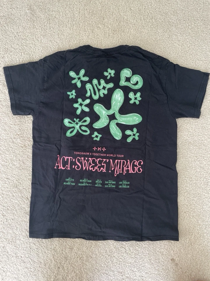 Camiseta TXT 2023 Act: Sweet Mirage World Tour American Stops Talla M Foto 2 de 4
