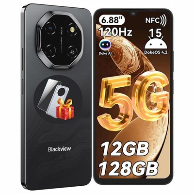Blackview Shark6 SIMフリー スマホ 5G Android15 Blackview SHARK 6 5G AI Smartphone 12GB+128GB 6.8