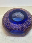 VTG Alessandro Mandruzzato Murano Sommerso Vase Cobalt Art Glass Cobalt Blue 6”