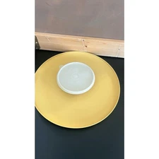 Tupperware Harvest Gold Chips and Dip 14" Circular Party Platter 