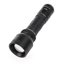 Pro Series 1100 Lumens LED Rechargeable Focus Flashlight with Tackgrip