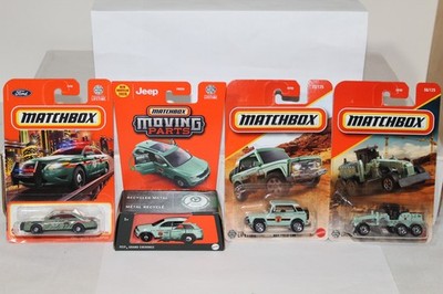 MATCHBOX National Parks Ford, Jeep, Field Car & Ground Grinder Set of 4