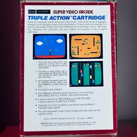 SEARS 2 GAME LOT FOR INTELLIVISION; NIGHT STALKER/TRIPLE ACTION CIB