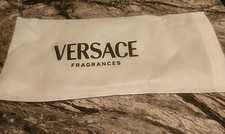 Versace Fragrances Silver Belt Bag Travel Pouch Fanny Pack W/ Dust Bag New