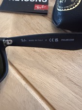 Ray Ban Justin Polarized Black Frame Dark Green Lens 4