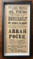Antique Princess&rsquo;s Theatre Playbill Arrah-na-Pogue Boucicault John S Clarke 1868