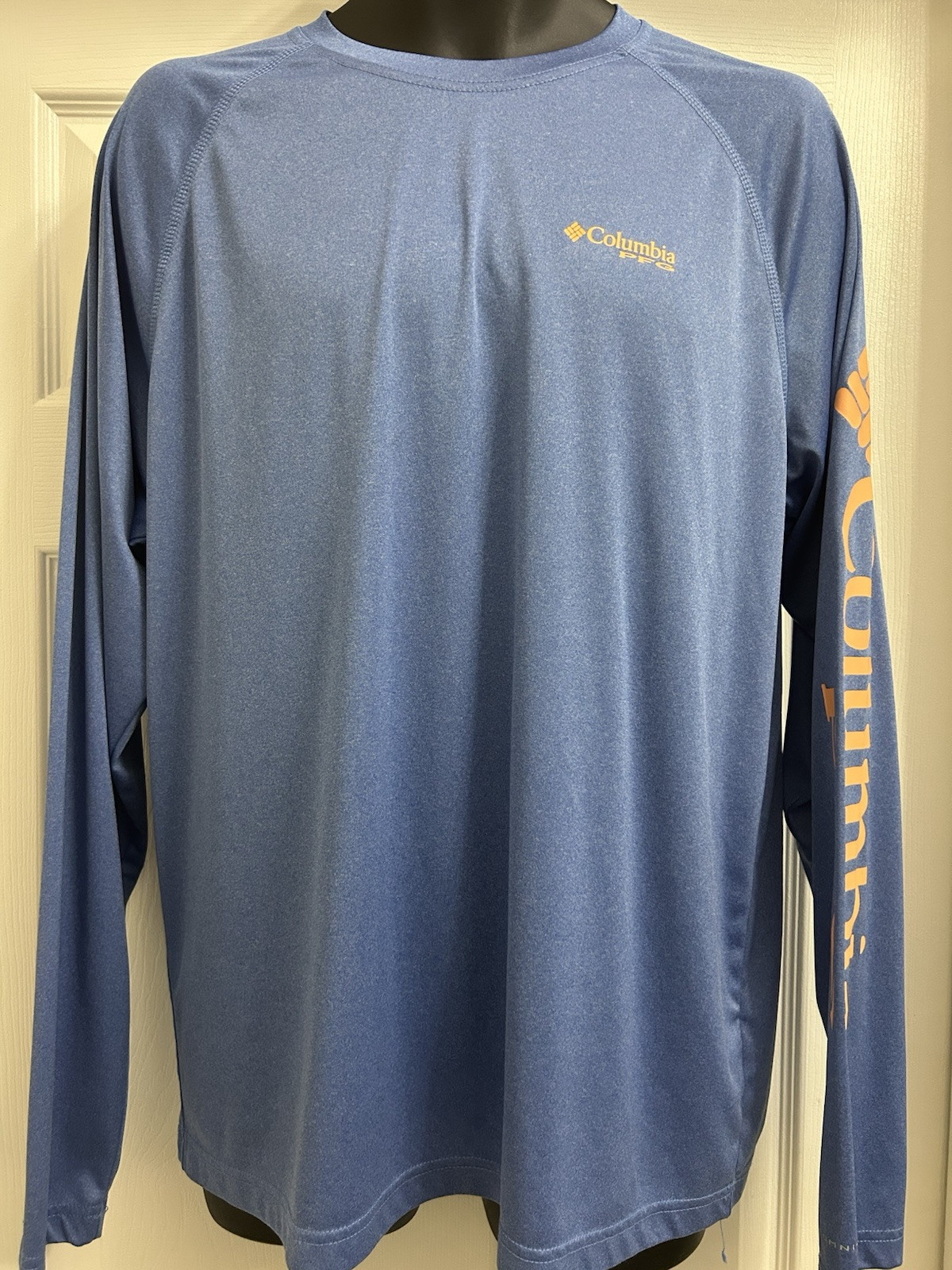 T-shirt Columbia PFG Homme, Bleu, Manches Courtes, Performance Fishing Gear, 2XL