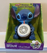 Disney Stitch No-Spill Musical Bubble Machine w/ 4oz Bubble Solution 118mL NEW