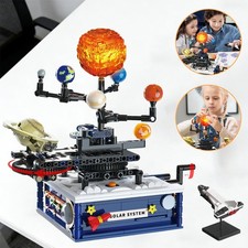 Solar System Mini Bausatz Planeten Bausteine Sonnensystem Bauspielzeug mit Licht