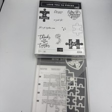 Stampin Up LOVE YOU TO PIECES Stamps  PUZZLE PIECES Dies Valentines, Love