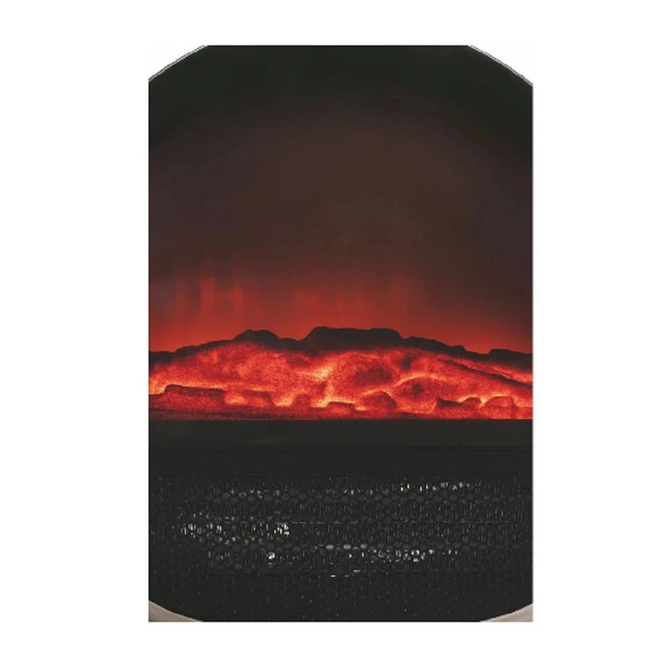 Stufa Termoventilatore Elettrico 1500W Effetto Camino LED Portatile Sicura - Immagine 3 di 3