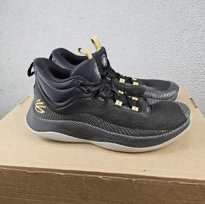 Under Armour Curry 3Z7 HOVR Splash Shoes Mens 10 Black Gold Basketball 3024719