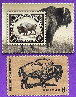 #ad #ad 2026 AMERICAN BISON STAMP WORLD STAMP SHOW amp; 1970 VTG BUFFALO WILDLIFE 6 CENT MN $2.50