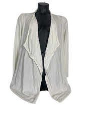 Worthinton Cardigan Sweater Woman?s Size XL Shawl Collar Open Front White New