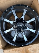 Moto Metal Mo970 Black And Silver. Used But Good Condition. 8 Spoke