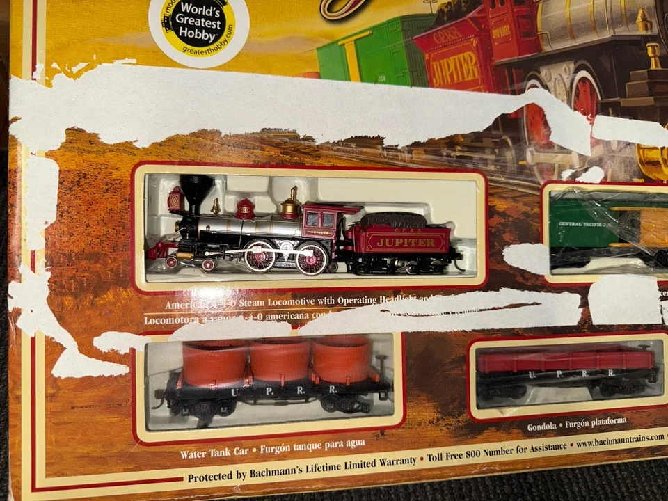 Old Tyme Village Freight BACHMANN Train Set 1998 Complete. - Image 2 of 4