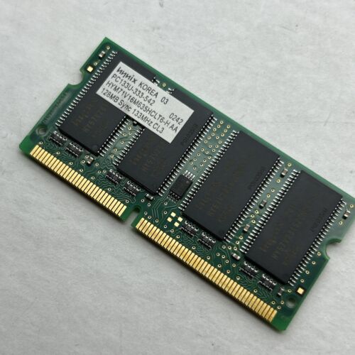 128MB PC 133Mhz LAPTOP SO-DIMM MEMORY hynix PC-133S SODimm PC-133 - Picture 1 of 6