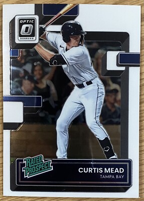 2022 Donruss Optic Baseball Rated Prospect #RP-19 Curtis Mead Tampa Bay Rays