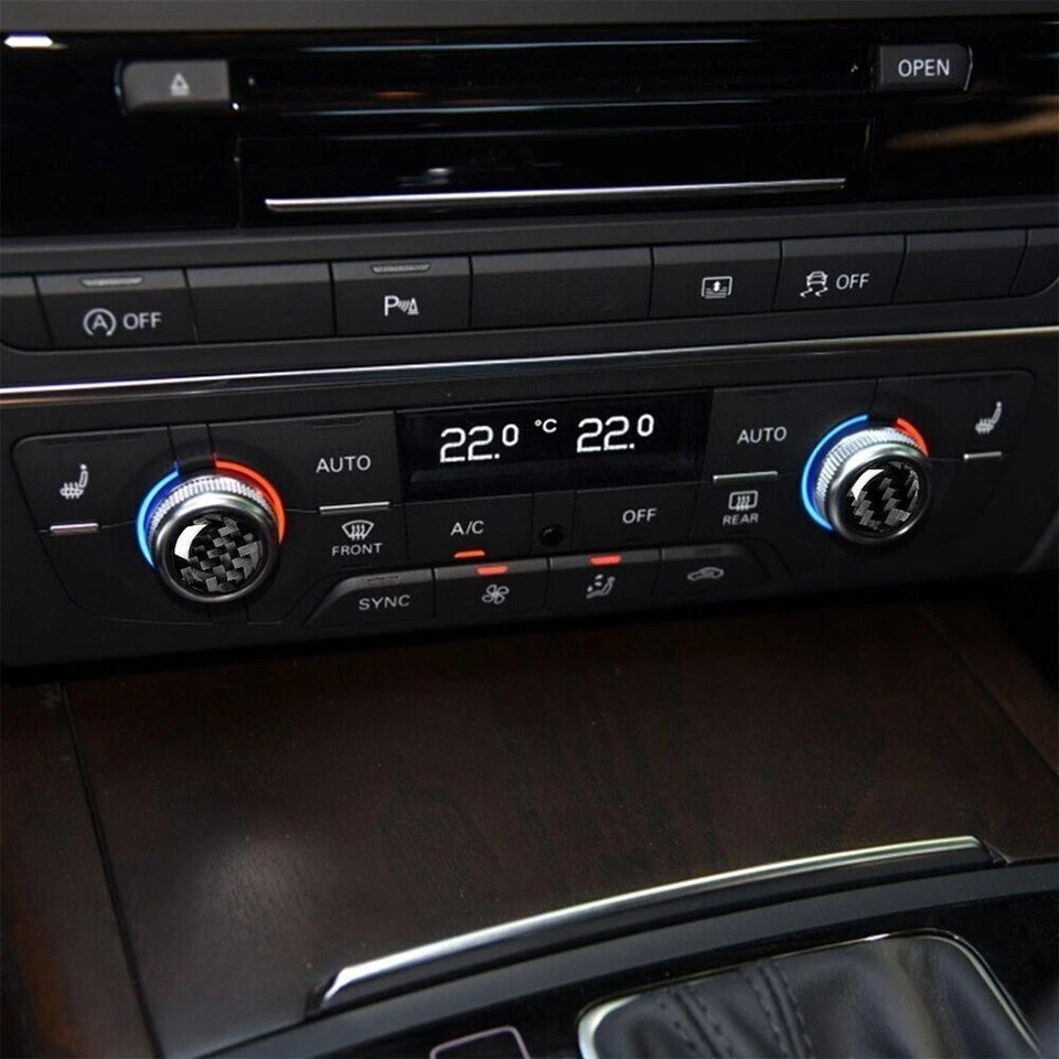 Kits de 36 piezas de fibra de carbono real embellecedor interior completo para Audi A6 S6 C7 A7 S7 12-18 Foto 4 de 4