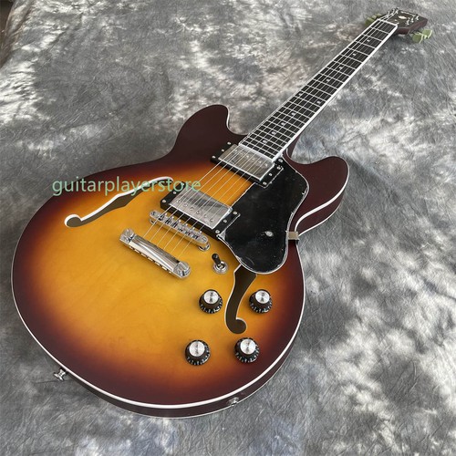 Matte Sunburst ES-339 Pickup H-H per chitarra elettrica corpo semi cavo 6 corde - Foto 5 di 10