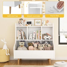 Kids Toy Storage Organizer Toddler Storage Cabinet Bookshelf Storage Organizer